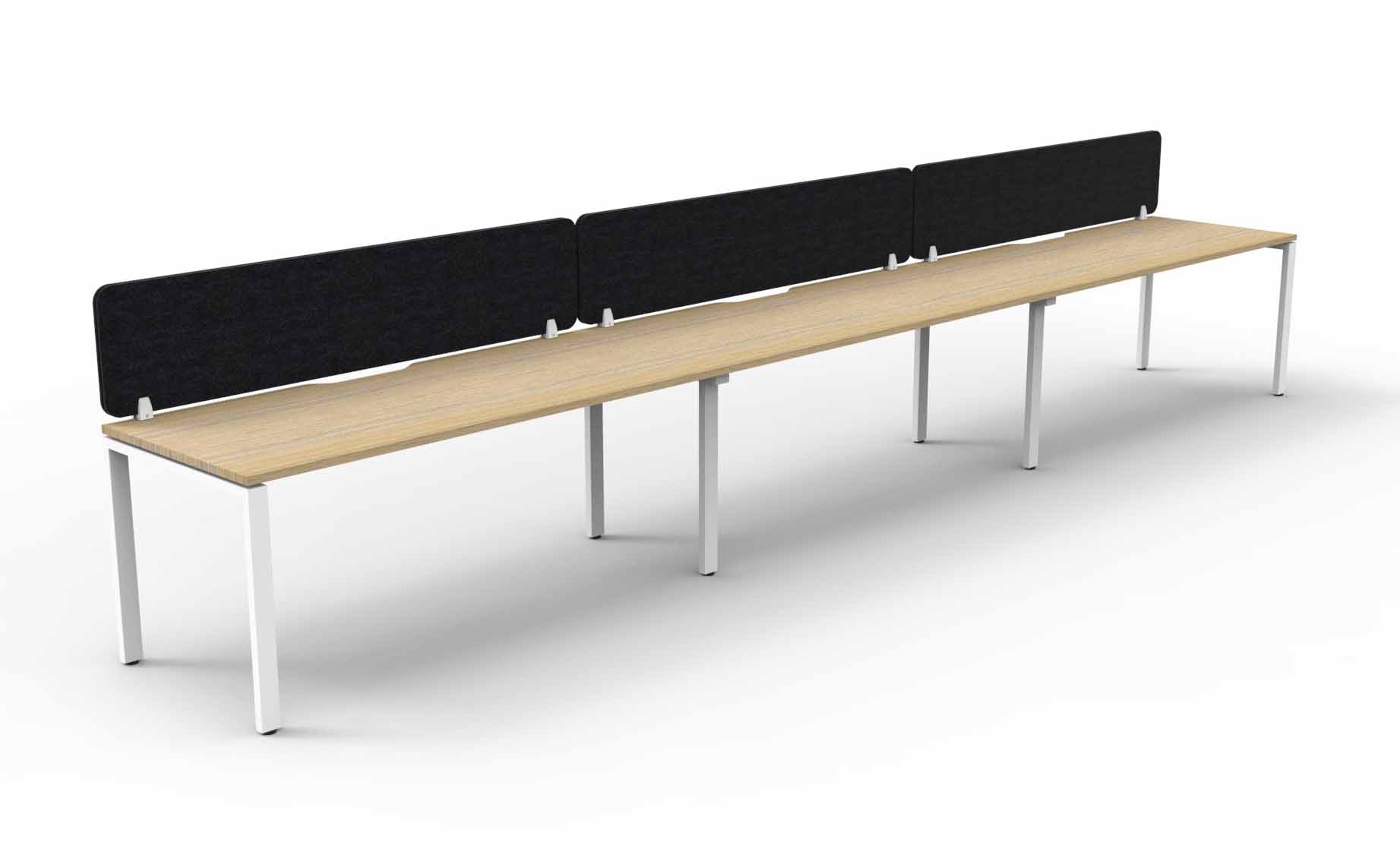 Profile 3 Person Single Sided Workstation - with Eco Screen